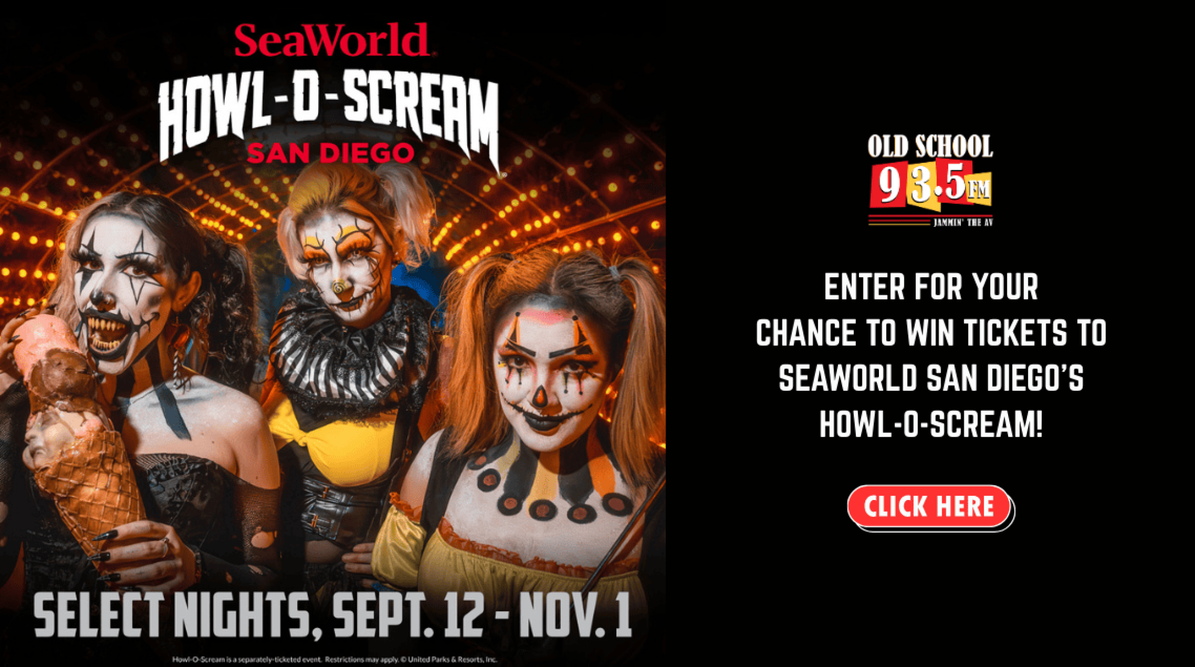 Promo SeaWorld HowlOScream KQAV